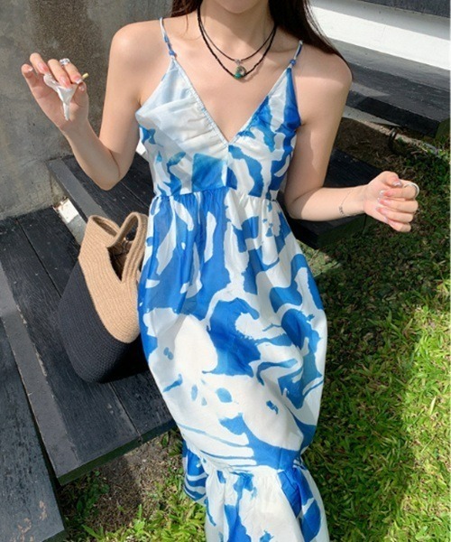 Ritomo De Ricco（リトモ・デ・リコ）の「Ritomo湘南スタイル　vividリゾートドレス（ワンピース・レディース・イエロー/ブルー・FREE）」の5枚目の写真