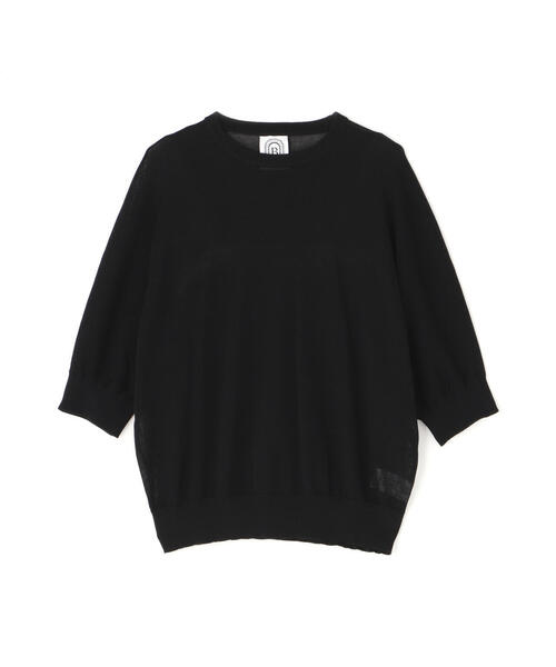 BEAVER(ビーバー)の「B omnivore/ビーオムニボー ヘルシーヤーンハーフスリーブTEE(Tシャツ/カットソー・レディース・ブラック/その他18・F)」の5枚目の写真