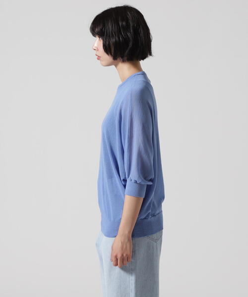 BEAVER(ビーバー)の「B omnivore/ビーオムニボー ヘルシーヤーンハーフスリーブTEE(Tシャツ/カットソー・レディース・ブラック/その他18・F)」の9枚目の写真