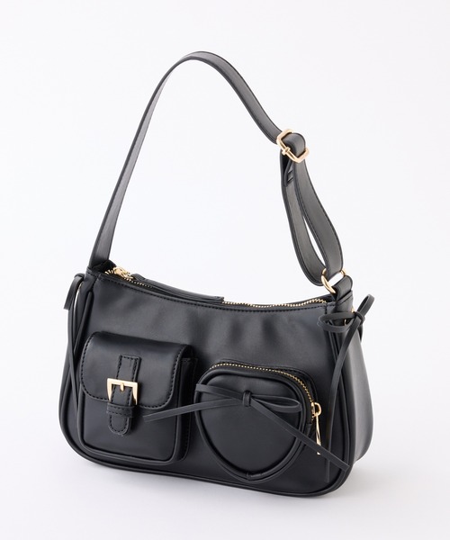 NICE CLAUP ナイスクラップ ハートポケット付きホーボーバッグ ハートポケット付きホーボーBAG | レディースファッション通販の
