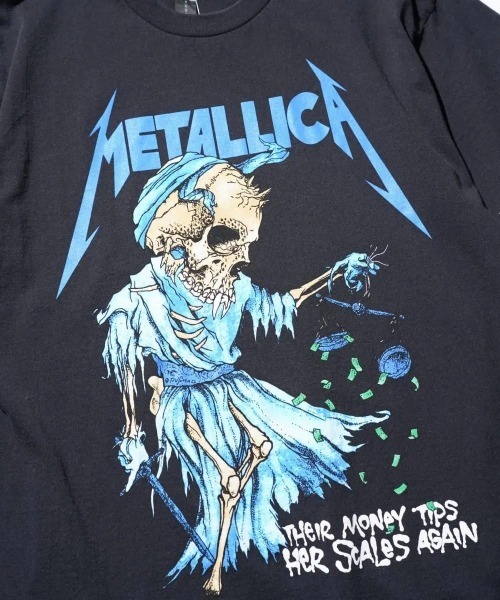 METALLICA（メタリカ）の「THRIFTY LOOK　スリフティルック / THRIFTY"METALLICA"TEE メタリカ（Tシャツ/カットソー・メンズ・ブラック・X-LARGE/MEDIUM/LARGE）」の6枚目の写真