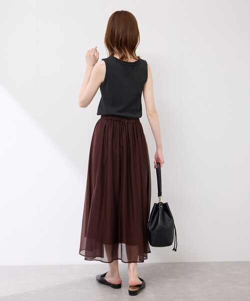 ROPE' PICNIC（ロペピクニック）の「襟フリルタンクトップ（タンクトップ・レディース・ホワイト/ホワイト系その他2/ブラック/ブラック系その他2・38）」の7枚目の写真