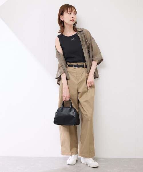 ROPE' PICNIC（ロペピクニック）の「襟フリルタンクトップ（タンクトップ・レディース・ホワイト/ホワイト系その他2/ブラック/ブラック系その他2・38）」の11枚目の写真