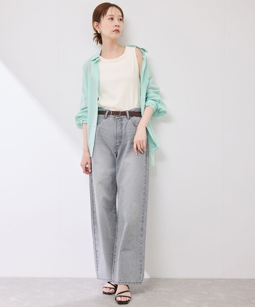 ROPE' PICNIC（ロペピクニック）の「襟フリルタンクトップ（タンクトップ・レディース・ホワイト/ホワイト系その他2/ブラック/ブラック系その他2・38）」の16枚目の写真