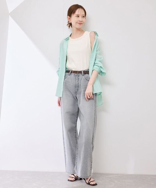 ROPE' PICNIC（ロペピクニック）の「襟フリルタンクトップ（タンクトップ・レディース・ホワイト/ホワイト系その他2/ブラック/ブラック系その他2・38）」の18枚目の写真