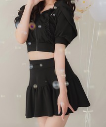 PriCHOU(vV)Sweat Frill Mini Skirt/XEFbgt~jXJ[g(XJ[g)