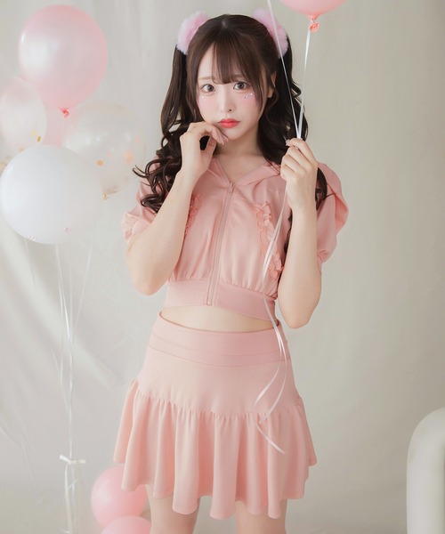 Sweat Frill Mini Skirt/スウェットフリルミニスカート