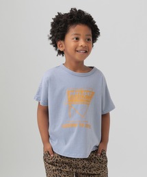 サックスブルー」に該当するキッズのTシャツ/カットソー（前面プリント