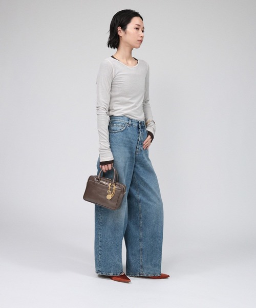 PROTAGONISTA(プロタゴニスタ)の「【PROTAGONISTA】レイヤーカットソー(Tシャツ/カットソー・レディース・ホワイト/ブラウン・フリー)」の14枚目の写真