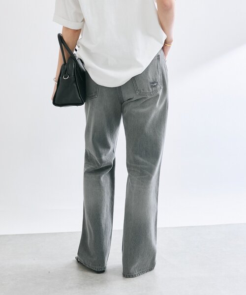 RIVE DROITE（リヴドロワ）の「【MONN.:.(モン)】セミフレアリペアデニム（デニムパンツ・レディース・グレー/サックスブルー・40/38/36）」の9枚目の写真