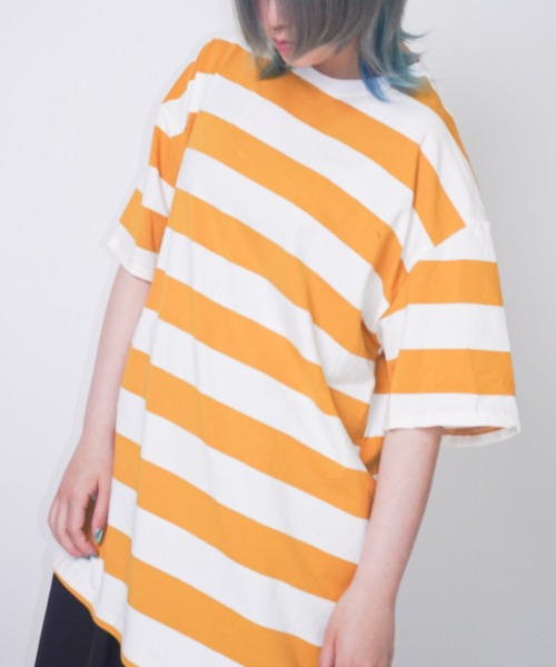 Bling Leads(ブリングリーズ)の「Z)【BLINGLEADS】ABM21509 ボーダー半袖TEE(Tシャツ/カットソー・メンズ・その他1/その他・FREE)」の8枚目の写真