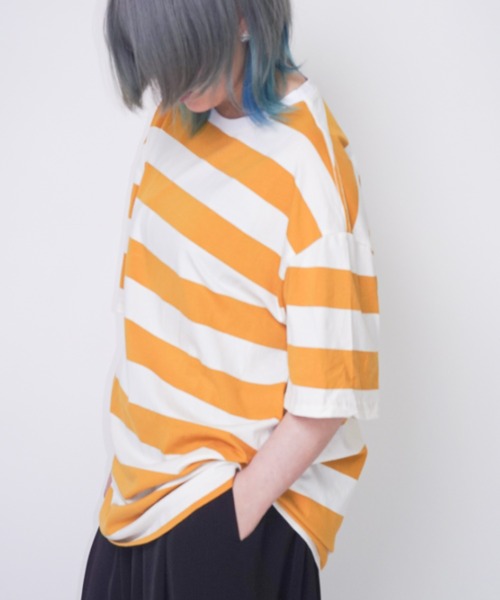 Bling Leads(ブリングリーズ)の「Z)【BLINGLEADS】ABM21509 ボーダー半袖TEE(Tシャツ/カットソー・メンズ・その他1/その他・FREE)」の9枚目の写真