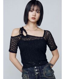 EMODA | レーススキンフィットトップ(Tシャツ/カットソー)
