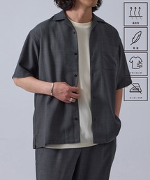 新品⭕️タグ付きアダムエロペ麻100% 長袖シャツネイビー42 リネン