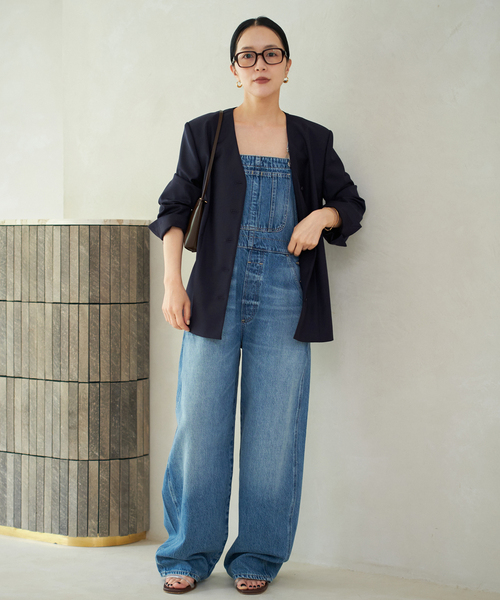 plage（プラージュ）の「WO SE SH ジャケット（ノーカラージャケット・レディース・ネイビー/チャコールグレー・38/36）」の11枚目の写真