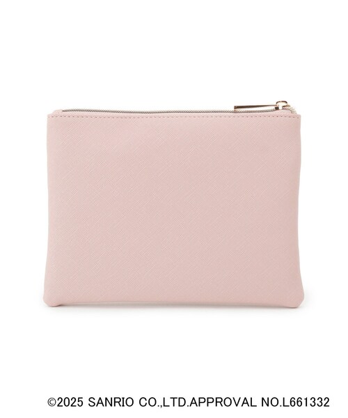 grove(グローブ)の「Kiki&Lalaコラボ箔押しスクエアWジップポーチ(ポーチ・レディース・サックスブルー/アイボリー/ピンク・00)」の6枚目の写真