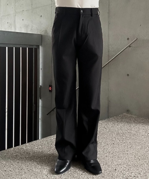 Otte（オッテ）の「デザインタックフレアスラックス（スラックス・メンズ・ブラック/ベージュ・MEDIUM/SMALL/LARGE/X-LARGE）」の6枚目の写真