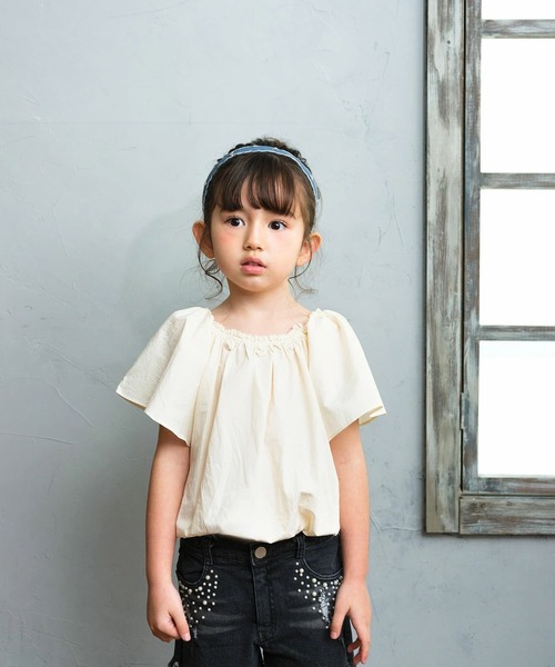 Rora（ローラ）の「クリーミー コットン ブラウス（シャツ/ブラウス・キッズ・クリーム・120cm/130cm/140cm/110cm/150cm）」の5枚目の写真