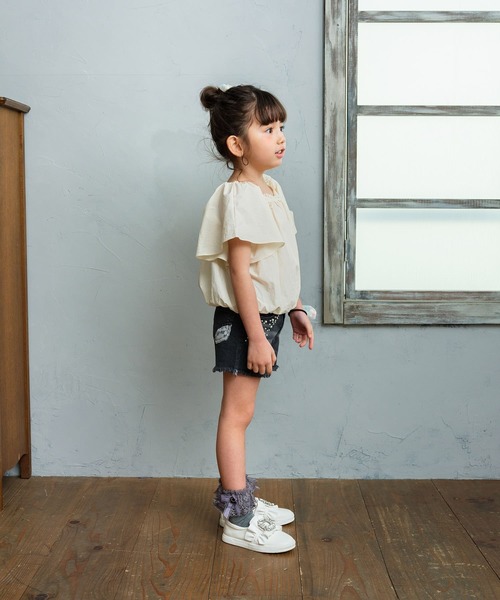 Rora（ローラ）の「クリーミー コットン ブラウス（シャツ/ブラウス・キッズ・クリーム・120cm/130cm/140cm/110cm/150cm）」の8枚目の写真