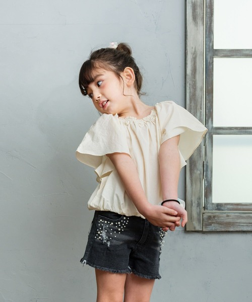 Rora（ローラ）の「クリーミー コットン ブラウス（シャツ/ブラウス・キッズ・クリーム・120cm/130cm/140cm/110cm/150cm）」の9枚目の写真