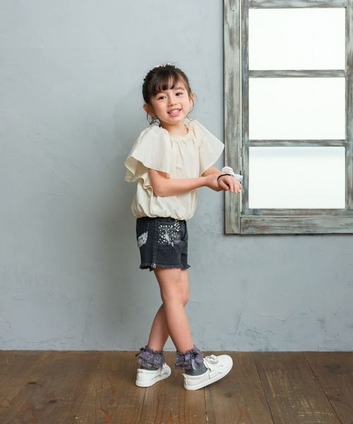 Rora（ローラ）の「クリーミー コットン ブラウス（シャツ/ブラウス・キッズ・クリーム・120cm/130cm/140cm/110cm/150cm）」の11枚目の写真
