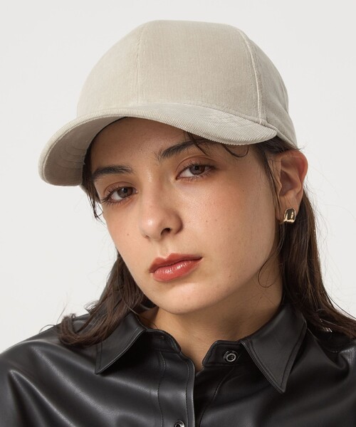 green label relaxing（グリーンレーベルリラクシング）の「コーデュロイ キャップ / 帽子 UVカット（キャップ・レディース・ネイビー/ナチュラル/モカ/ライトグレー/ブラック/ブラウン・FREE）」の17枚目の写真
