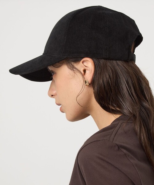 green label relaxing（グリーンレーベルリラクシング）の「コーデュロイ キャップ / 帽子 UVカット（キャップ・レディース・ネイビー/ナチュラル/モカ/ライトグレー/ブラック/ブラウン・FREE）」の19枚目の写真