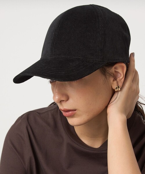 green label relaxing（グリーンレーベルリラクシング）の「コーデュロイ キャップ / 帽子 UVカット（キャップ・レディース・ネイビー/ナチュラル/モカ/ライトグレー/ブラック/ブラウン・FREE）」の20枚目の写真
