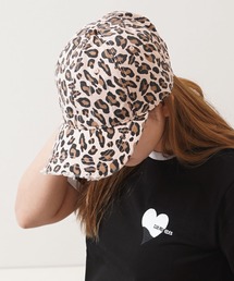 1111clothing（ワンフォークロージング）の「レオパード ダメージ カーブキャップ / Leopard Damage Curve Cap（キャップ・レディース）」