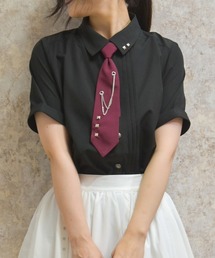 axes femme | スタッズネクタイ付ブラウス(シャツ/ブラウス)