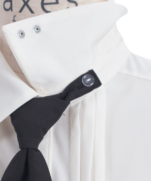 axes femme（アクシーズファム）の「スタッズネクタイ付ブラウス（シャツ/ブラウス・レディース・キナリ/ブラック・FREE）」の20枚目の写真