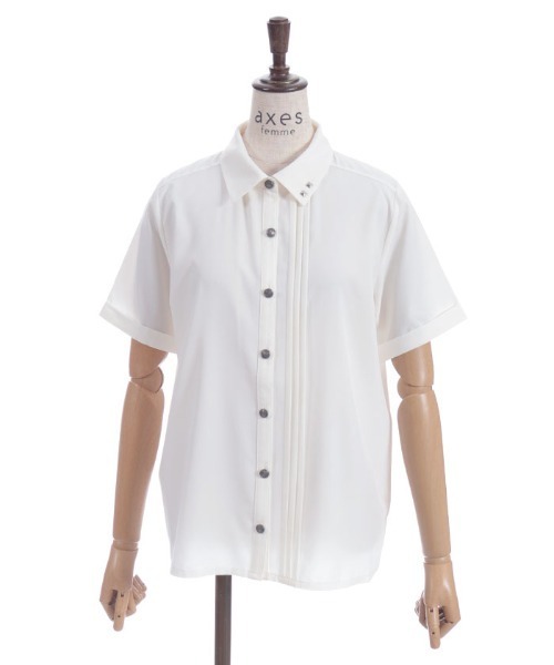 axes femme（アクシーズファム）の「スタッズネクタイ付ブラウス（シャツ/ブラウス・レディース・キナリ/ブラック・FREE）」の22枚目の写真