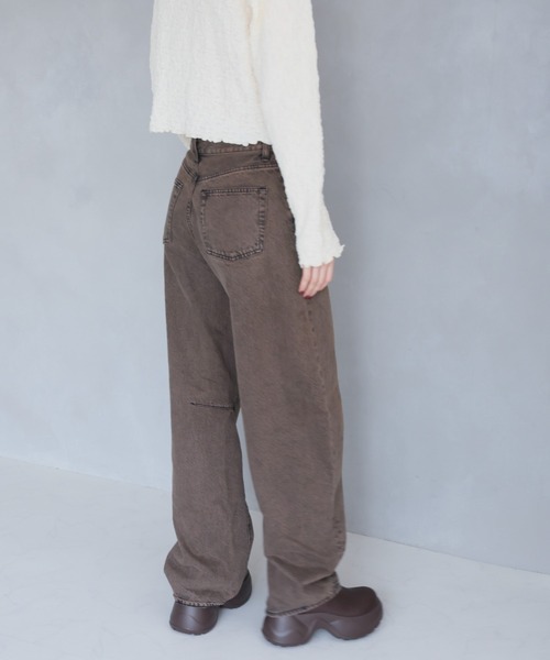 VIVIAN（ヴィヴィアン）の「厚底スリッポンサボサンダル（サンダル・レディース・ダークブラウン/イエロー系その他6/ブラック・LL/L/M/S）」の21枚目の写真