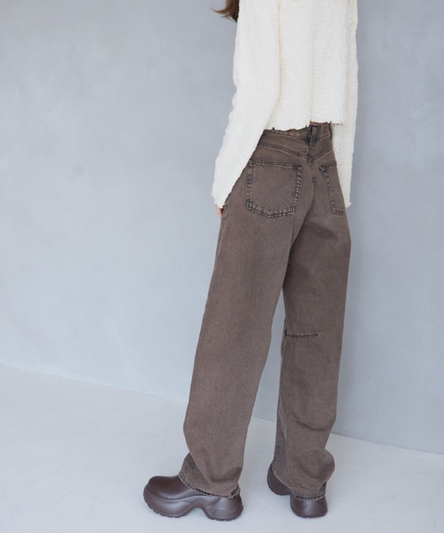 VIVIAN（ヴィヴィアン）の「厚底スリッポンサボサンダル（サンダル・レディース・ダークブラウン/イエロー系その他6/ブラック・LL/L/M/S）」の22枚目の写真