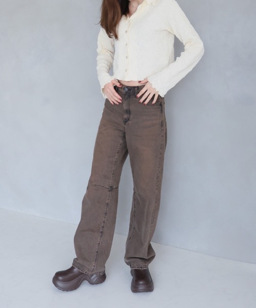 VIVIAN（ヴィヴィアン）の「厚底スリッポンサボサンダル（サンダル・レディース・ダークブラウン/イエロー系その他6/ブラック・LL/L/M/S）」の20枚目の写真