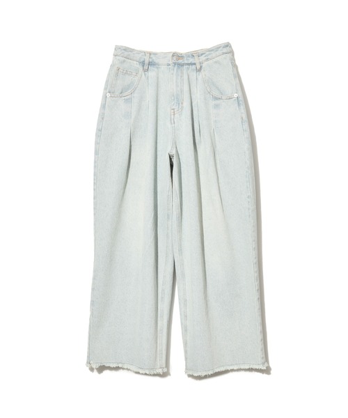 パンツ emor tuck wide denim pants セール】emor tuck wide denim pants（デニムパンツ