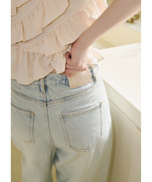 セール】emor tuck wide denim pants（デニムパンツ