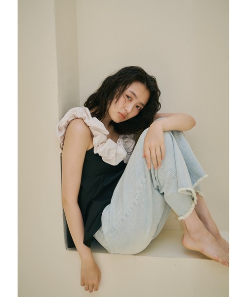 セール】emor tuck wide denim pants（デニムパンツ