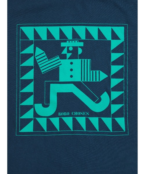 BOBO CHOSES（ボボショーズ）の「Mr Pencil T-shirt（Tシャツ/カットソー・キッズ・ダークネイビー・2-3YEAR/4-5YEAR/6-7YEAR/8-9y/10-11y）」の4枚目の写真