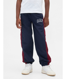 リサイクルナイロン100% リラックス GAPロゴ ジョガーパンツ (キッズ)