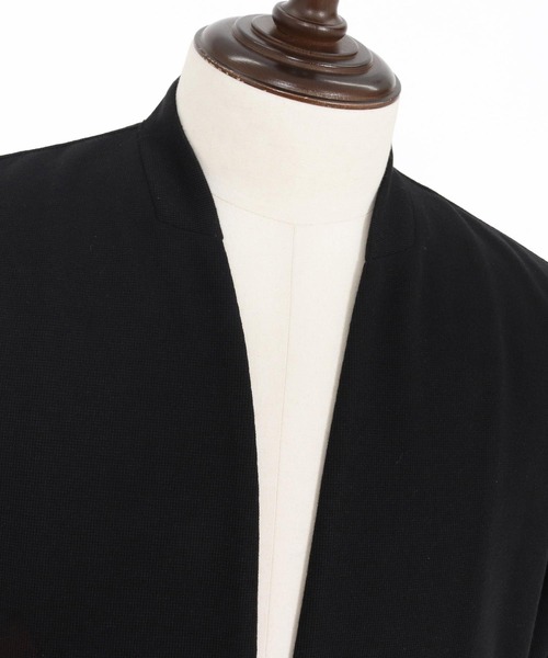 Magine（マージン）の「mj10908-Surf Knit Fabric Collarless Jacket ノーカラージャケット（ノーカラージャケット・メンズ・ネイビー/ブラック/チャコールグレー・48/46/44）」の8枚目の写真