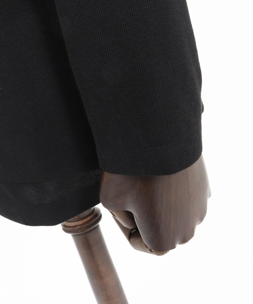 Magine（マージン）の「mj10908-Surf Knit Fabric Collarless Jacket ノーカラージャケット（ノーカラージャケット・メンズ・ネイビー/ブラック/チャコールグレー・48/46/44）」の5枚目の写真