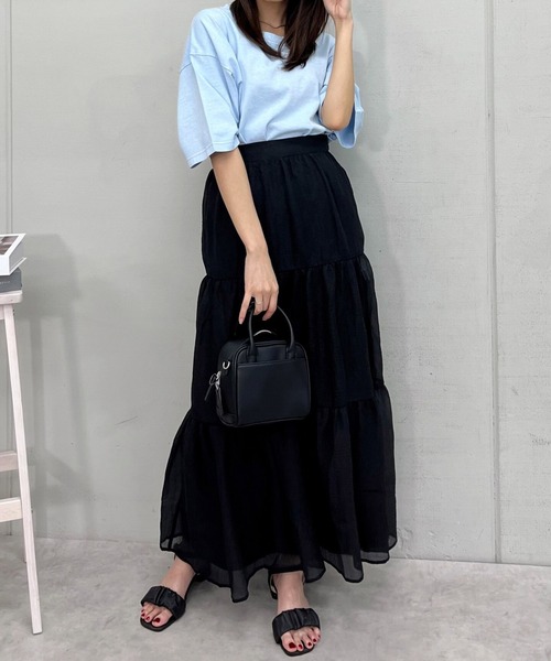 DOUBLE STEAL(ダブルスティール)の「ピグメントBIG Tシャツ(Tシャツ/カットソー・メンズ・アイボリー/サックスブルー/チャコールグレー・MEDIUM/LARGE)」の16枚目の写真