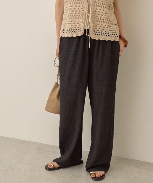 AMERICAN HOLIC（アメリカンホリック）の「シャーリングイージーパンツ（その他パンツ・レディース・ブラウン/ブラック/ダークグリーン・M/L）」の5枚目の写真