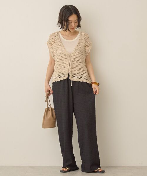 AMERICAN HOLIC（アメリカンホリック）の「シャーリングイージーパンツ（その他パンツ・レディース・ブラウン/ブラック/ダークグリーン・M/L）」の7枚目の写真