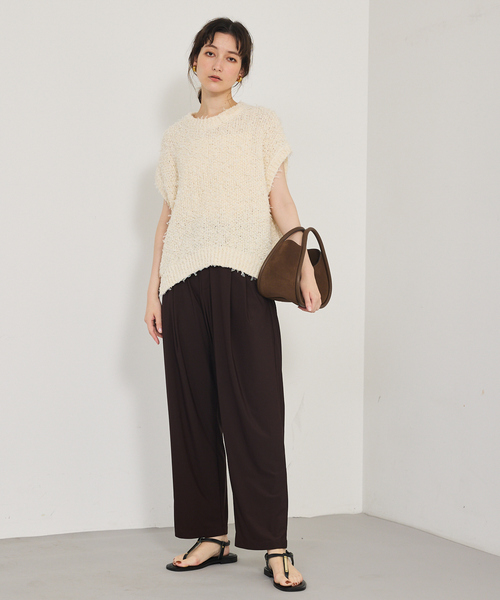 カリテ（qualite）/チュールフェザーニット セール】チュールフェザーニット（ニット/セーター）｜qualite（カリテ