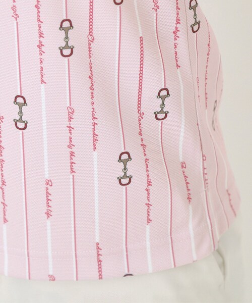 adabat（アダバット）の「【吸水速乾】ビットストライプ長袖ポロシャツ（ポロシャツ・レディース・ピンク系1/ネイビー系・42/38/40/36）」の18枚目の写真