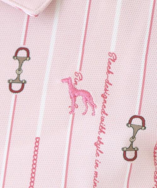 adabat（アダバット）の「【吸水速乾】ビットストライプ長袖ポロシャツ（ポロシャツ・レディース・ピンク系1/ネイビー系・42/38/40/36）」の19枚目の写真