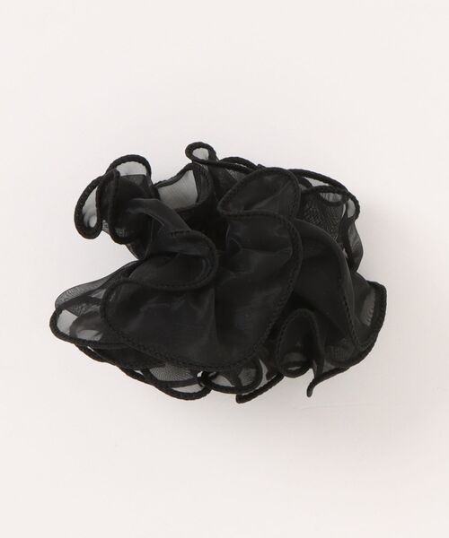 LOWRYS FARM(ローリーズファーム)の「フリルメロークルリンヘアカフ 579127(バレッタ/ヘアクリップ・レディース・ブラック系その他/ブラック/アイボリー/ブラウン・FREE)」の5枚目の写真