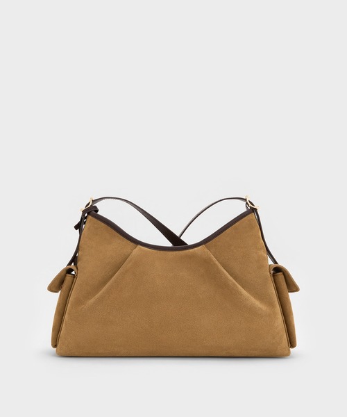 ダークブラウン スエード ショルダーバッグ ダークブラウン スエード ショルダーバッグ | PRADA